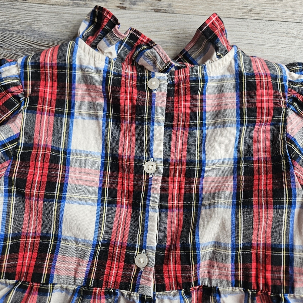 CrewCuts From J. Crew 3T Holiday 2024 Red Plaid Dress - Picture 8 of 8
